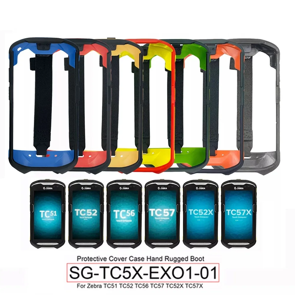 250pcs TC51 TC52 Protective Cover Case +HandStrap for Zebra TC51 TC510K TC52 TC56 TC57