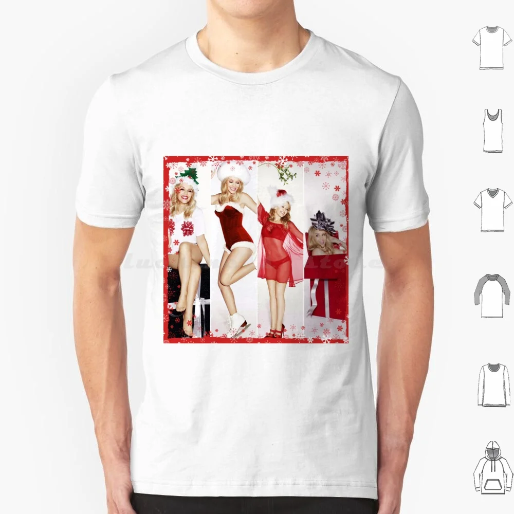 A Kylie Christmas T Shirt Cotton Men Women DIY Print Kylie Minogue Kylie Christmas Christmas Holidays Festive Christmas Tree