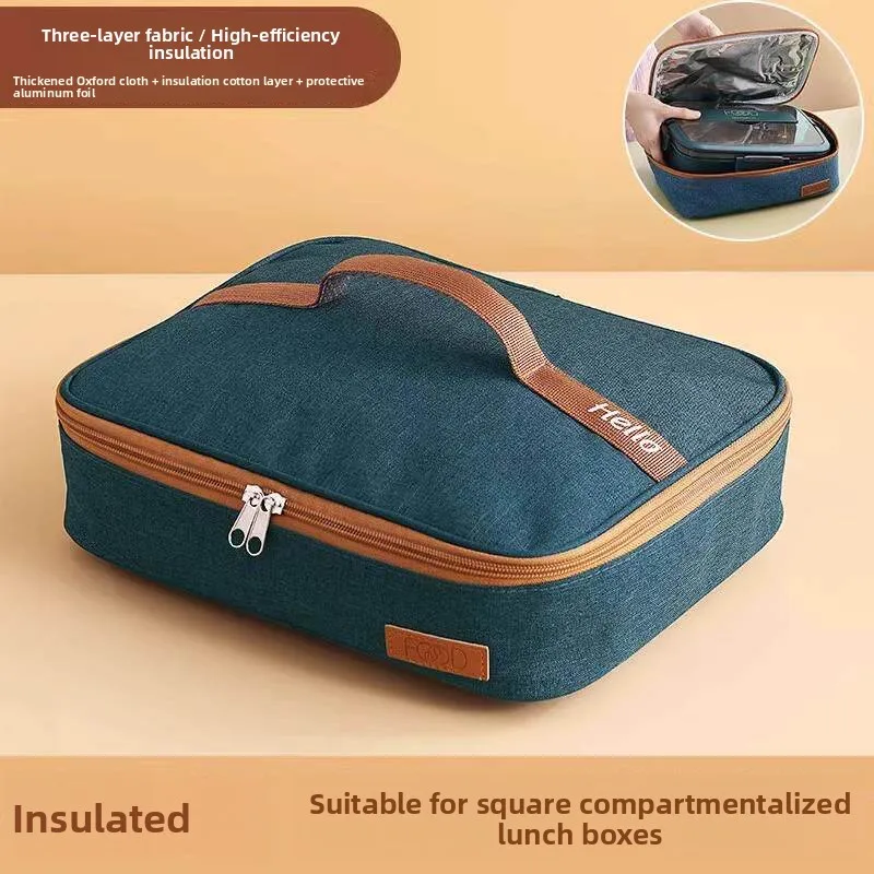 square-lunch-box-bag-thermal-insulation-flat-handbag-portable-food-container-preservation-case-for-work-and-school-bento-bag