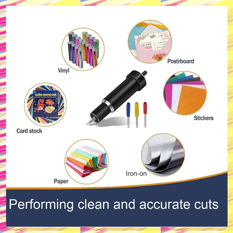 ABJJ Fine Point Blade Housing Deep Cut Blade Replacement Compatible With 3 Explore 3 Air 2 For Craft Work Card