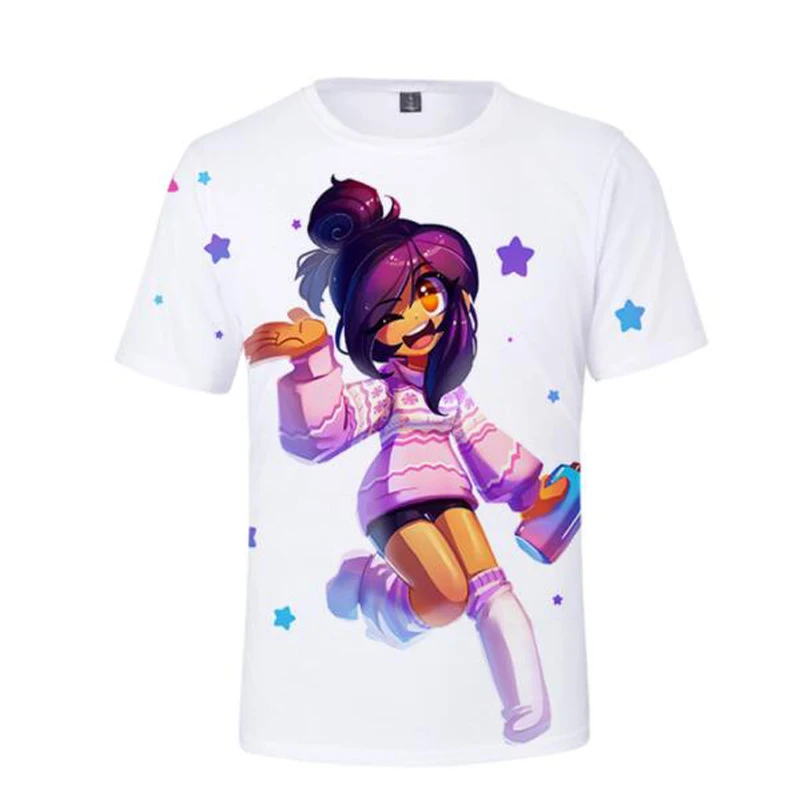 Tshirts Anime Aphmau Merch 3D Print Streetwear Boys Girls Cute Casual Fashion Oversized T Shirt Harajuku Kids Tees Tops Clothing