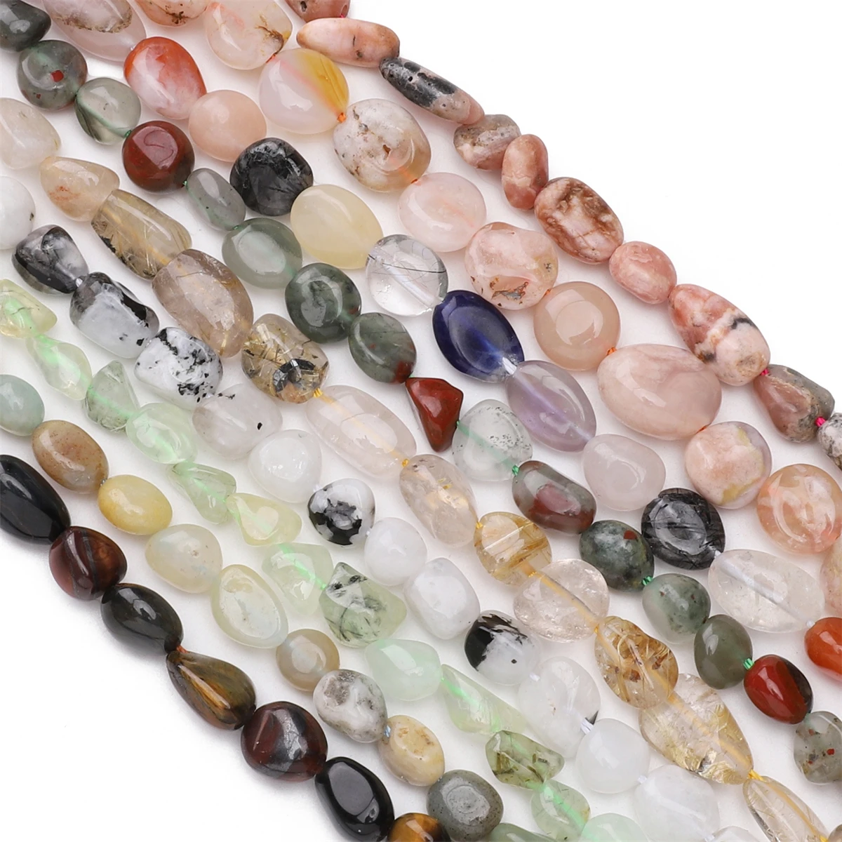 Natürliche 5-8 mm unregelmäßige Nuggets-Perlen, lose Abstandsperlen, Calcit-Steinperlen für die Schmuckherstellung, DIY-Armband, Halskette, Zubehör – Detail 5