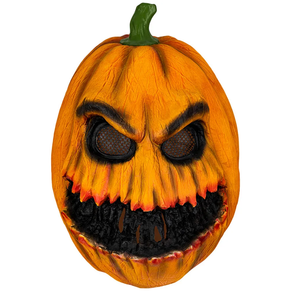 Gruselige Kürbismaske, gruselige Kürbiskopfmaske für Halloween-Kostümpartys – Detail 5
