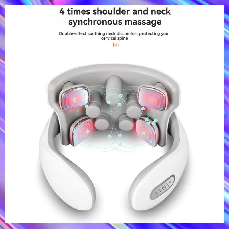 

BAAD Portable Cervical Massager Smart Cervical Massager Hot Compress Cervical Massager Rechargeable Cervical Massager