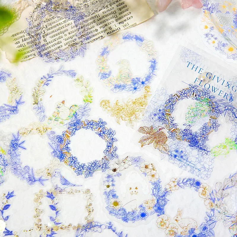 30 Stücke Aufkleber Blume Pflanzen Tagebuch Planer Dekorative Kirschblüte Scrapbooking Handwerk Schreibwaren Aufkleber 13*9 CM