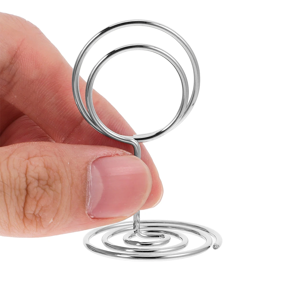 

31pcs Table Number Holders Place Card Holder Table Picture Stand Wire Photo Clips Memo Note Display Silver Desktop For Wedding