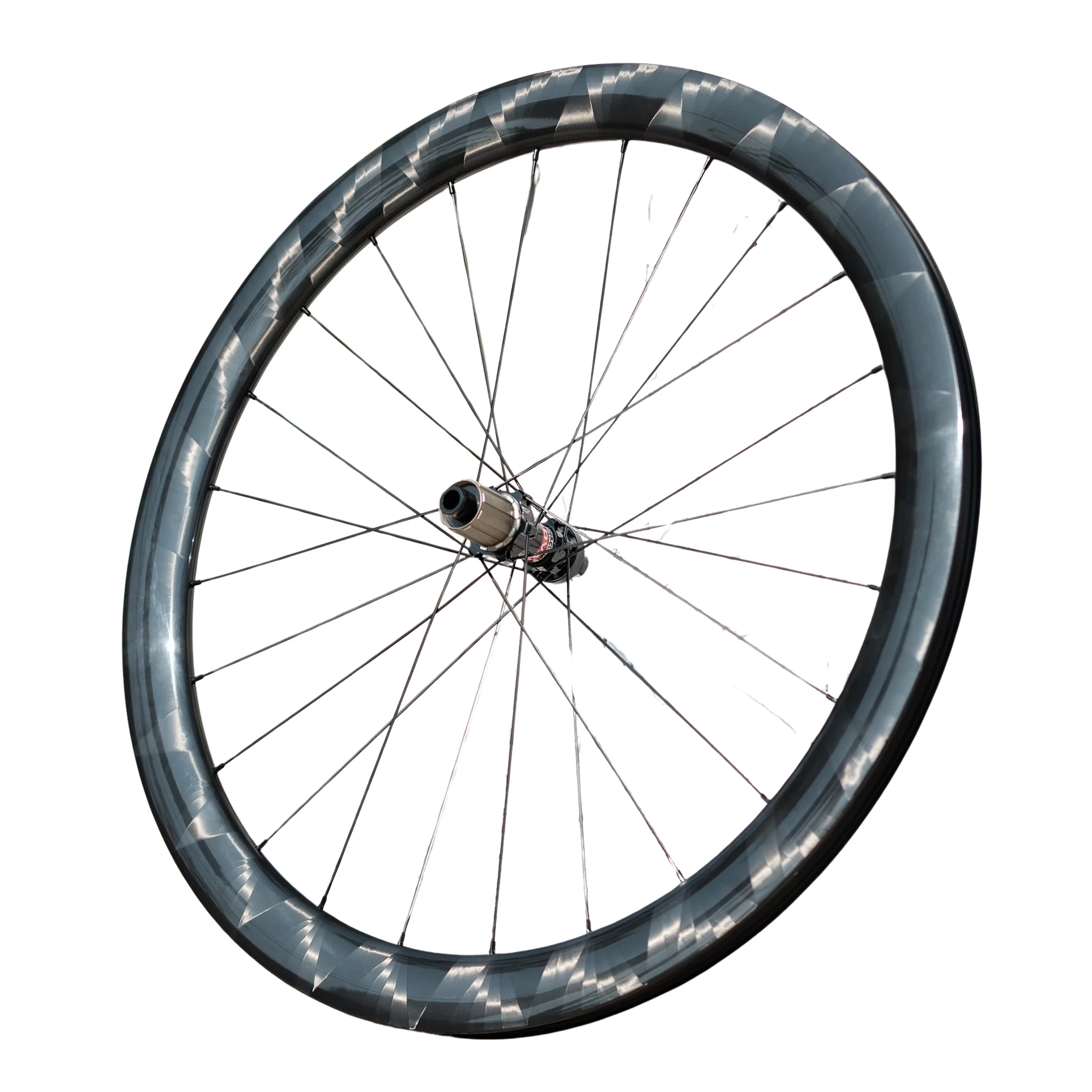 AliExpress CAMAYA As low as 980g 700c Carbon Aero Road Wheelset with Butterfly Weave - Hand-built, Clincher, Center Lock Disc, Racing Grad