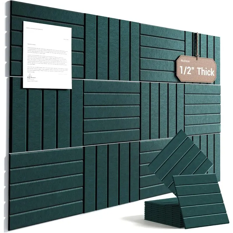 Fluted Wall Panel Home Decor Sound-absorbing Panels Soundproof Panelling Acoustic Felt Bulletin Cork Tiles Pin Boards Decorative