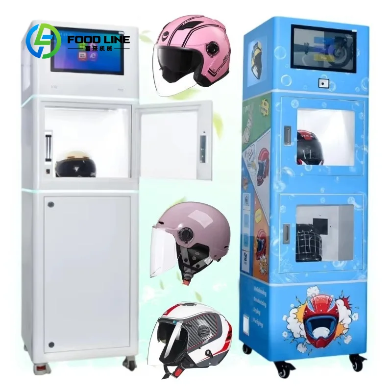 customized automatic helmet cleaning machine with coin and QR payment bulk order discount for retail locations
