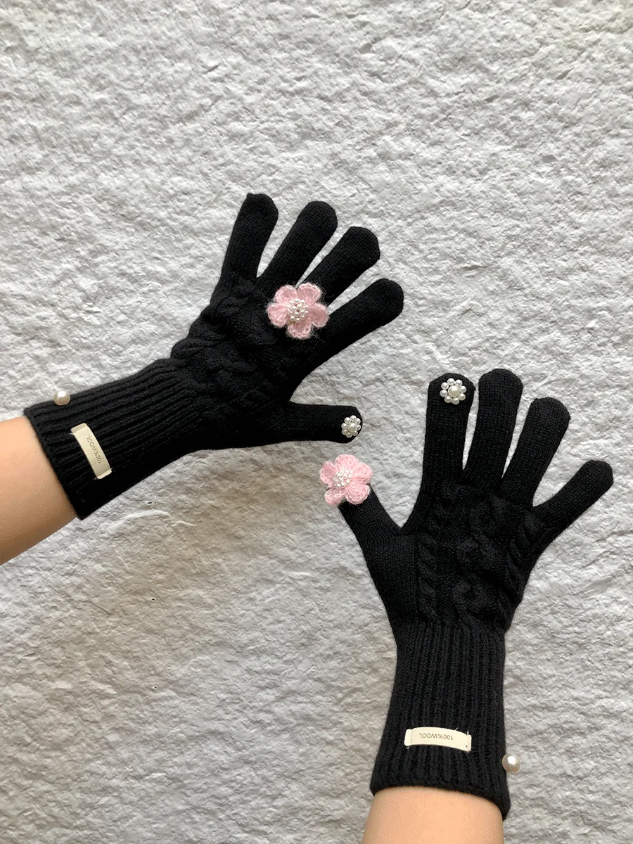 badmilk-暖かいウール製タッチスクリーン手袋-指を分けて使用できる携帯電話撮影用-雪遊び-冬用レジャーグローブ