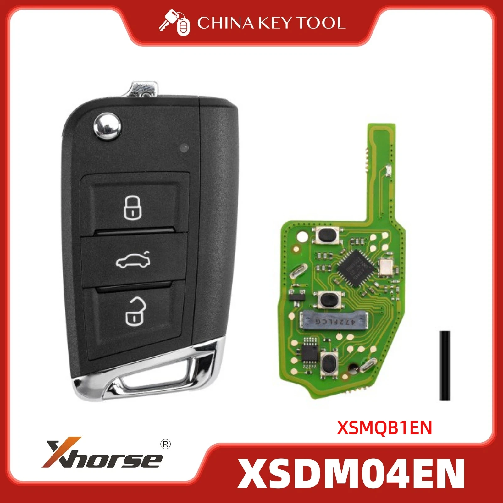 

Xhorse Universal Smart Proximity MQB Style 3 Button Remote Key XSDM04EN XSMQB1EN Global Version