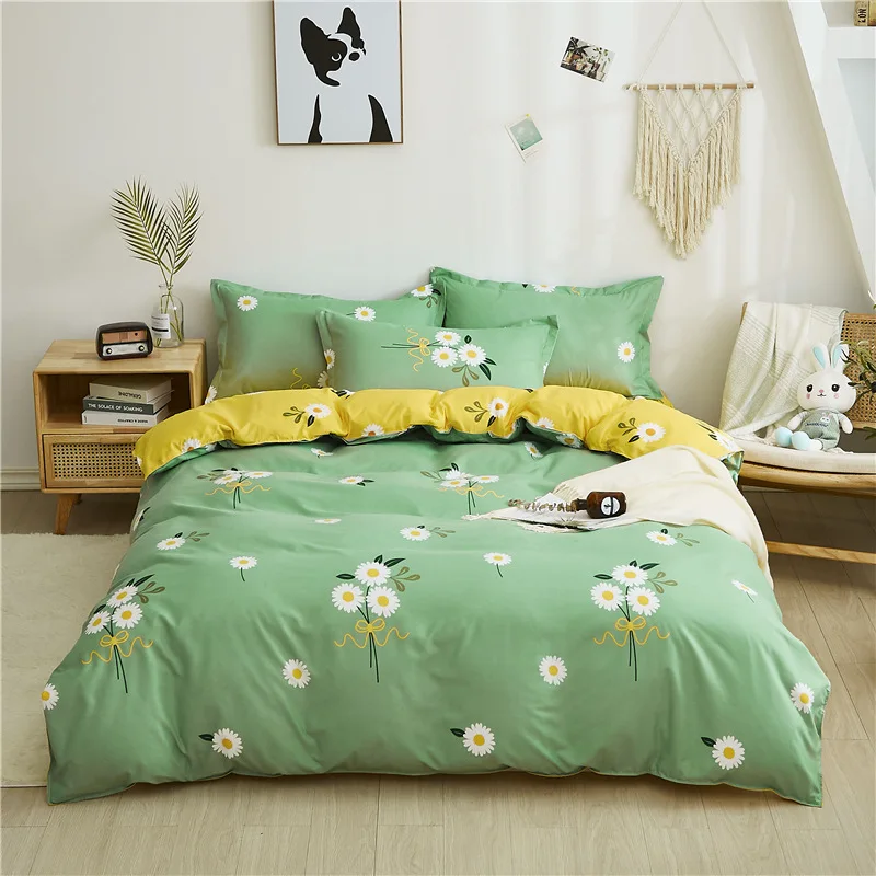 Cute Cartoon Print Duvet Cover 220x240 Lovely Pattern Adults Kids Quilt Cover AB Double-sided Comforter Covers No Pillow Cases