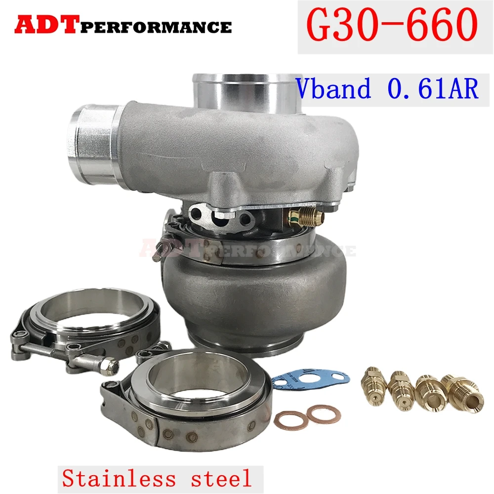 

Turbocharger G30-660 Billet Wheel Stainless steel Turbo Dual Ceramic Ball Bearing G-Series 350-660HP 2.0L-3.5L 54mm 740902-0086
