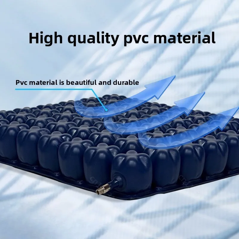 Breathable Anti-Bedsore Inflatable Air Pad, Medical Pressure Relief Wheelchair Seat Cushion for Patient Use