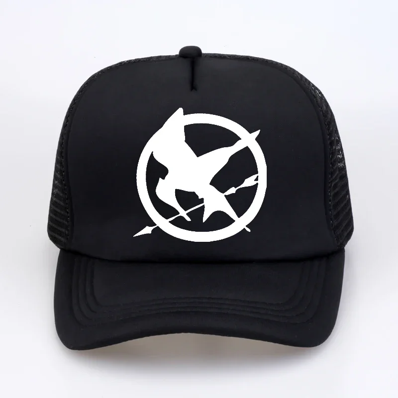 

The Hunger Games Baseball Cap Vintage Style printing Birds hat Men Baseball Mesh Net Trucker Cap Dad Hat
