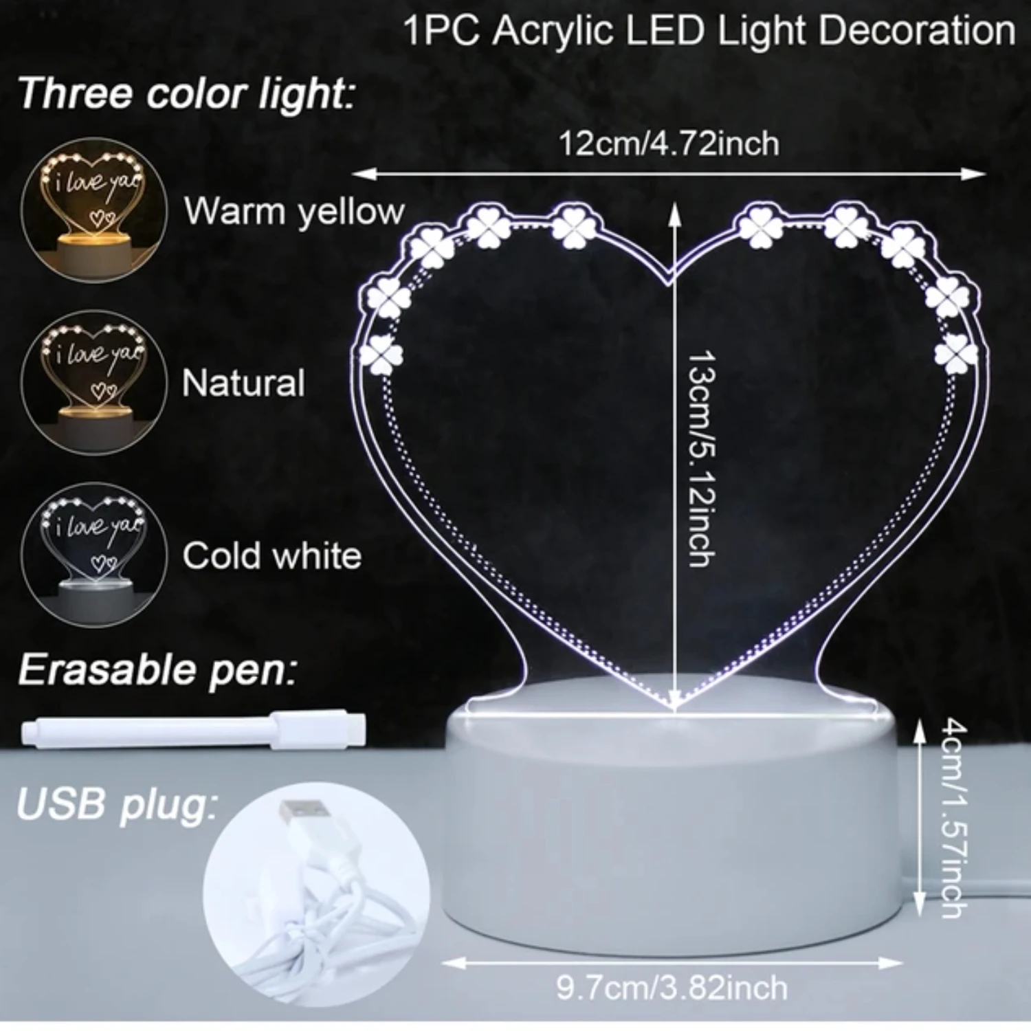 Neu die beste Wahl für jeden Anlass-ultimative kreative LED-Nachtlicht-Notiz tafel mit Stift, perfekte Urlaubs licht option für g