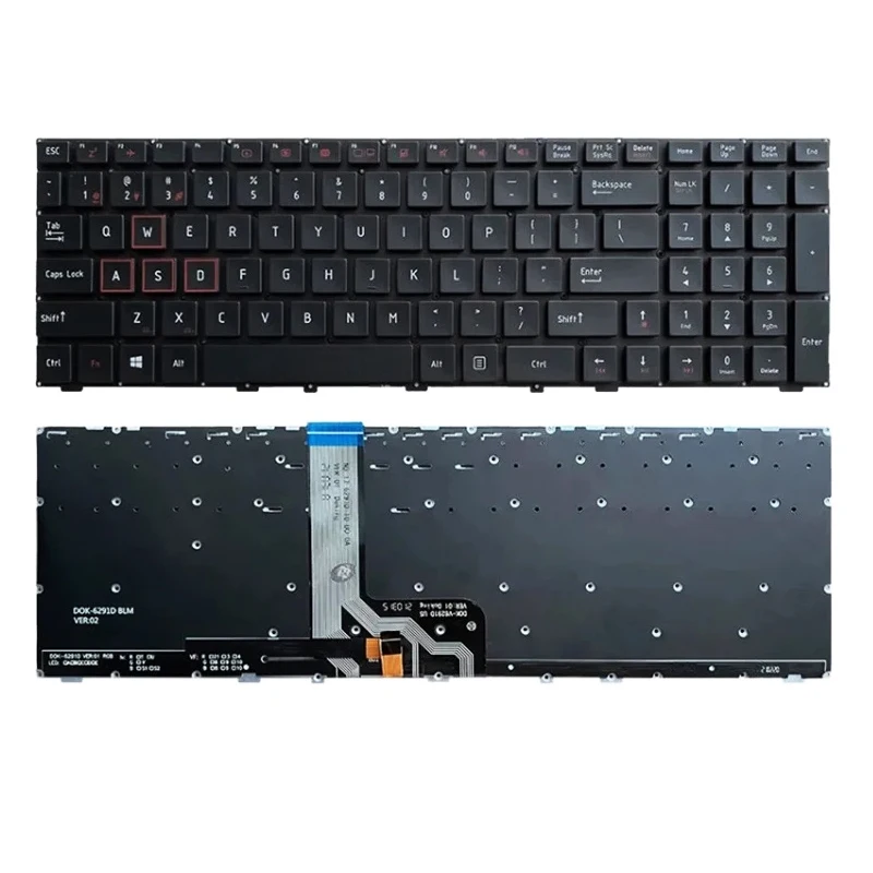 F117 US Backlit Keyboard For MACHENIKE F117-VD F117-VG F117-V F117-V56T F117-VA65T F117-V26 F117-VSG65 F117-VC