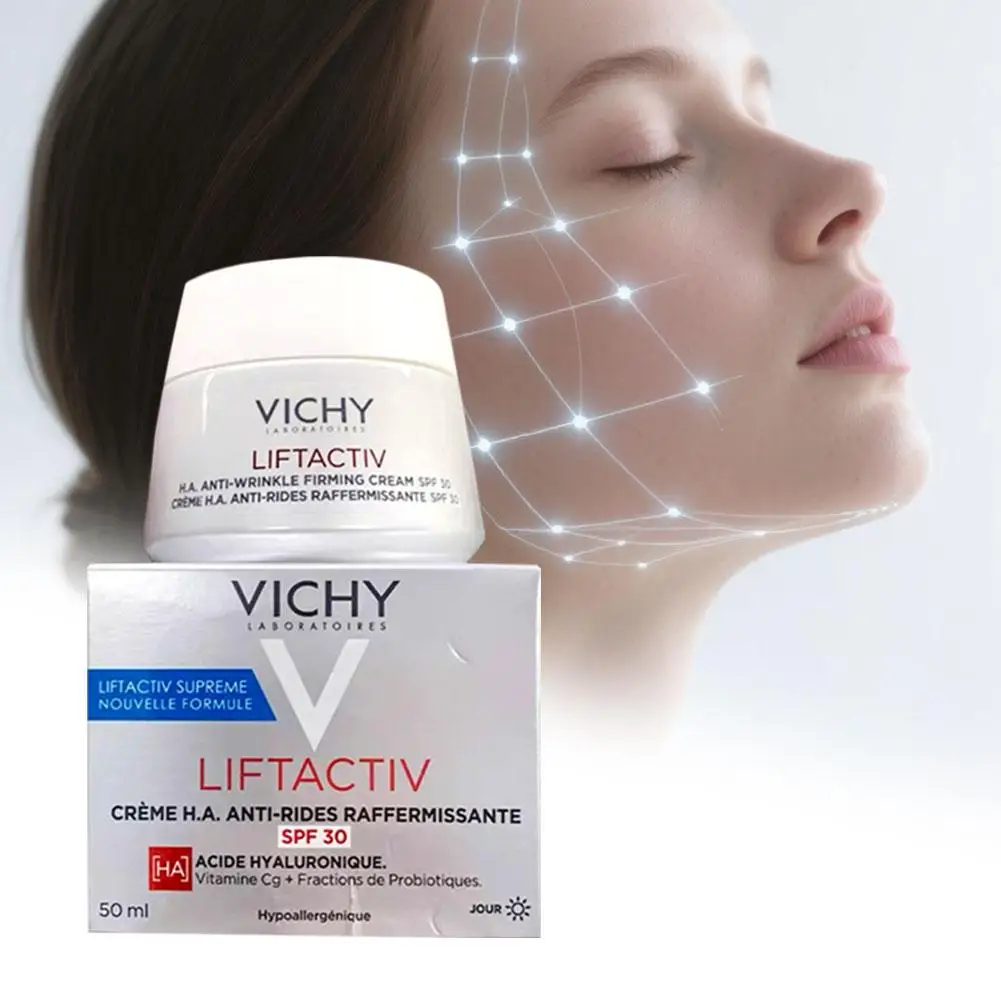 

Vichy Collagen Cream Long-Lasting Moisture Anti-Aging Day Cream Reduces Redness Stinging Moisturizing Night Gentle Skin Care
