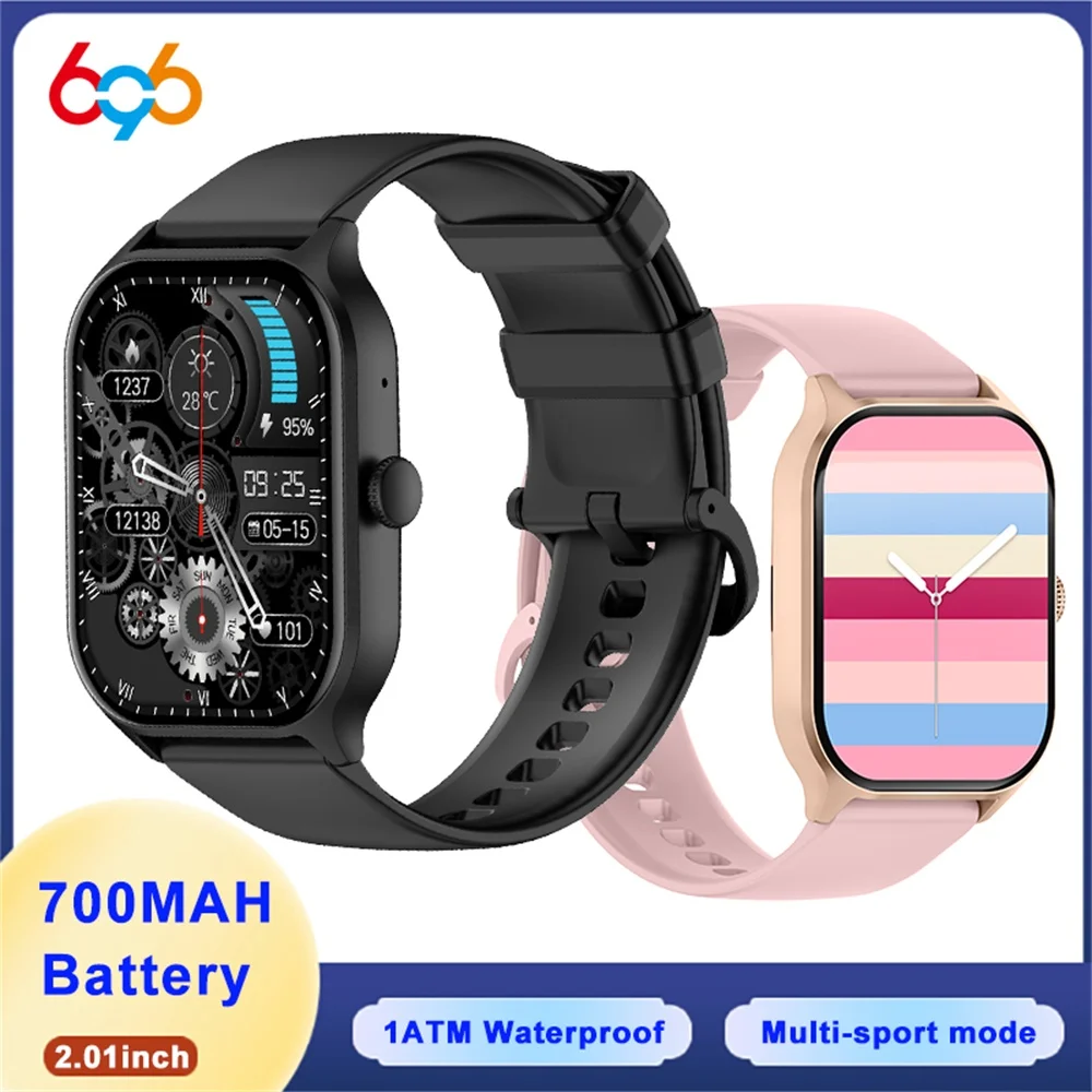 

Multi-functional 2.01" Smart Watch Sports Fitness Watches Blue Tooth Call Clock Heart Rate Health Waterproof Smartwatch 700Mah