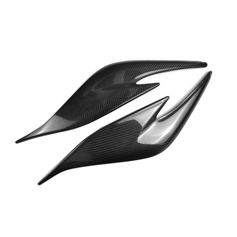 Передняя фара автомобиля, брови, головной светильник, веко, отделка из углеродного волокна, наклейка для Toyota Prius ZVW30 2012-2015