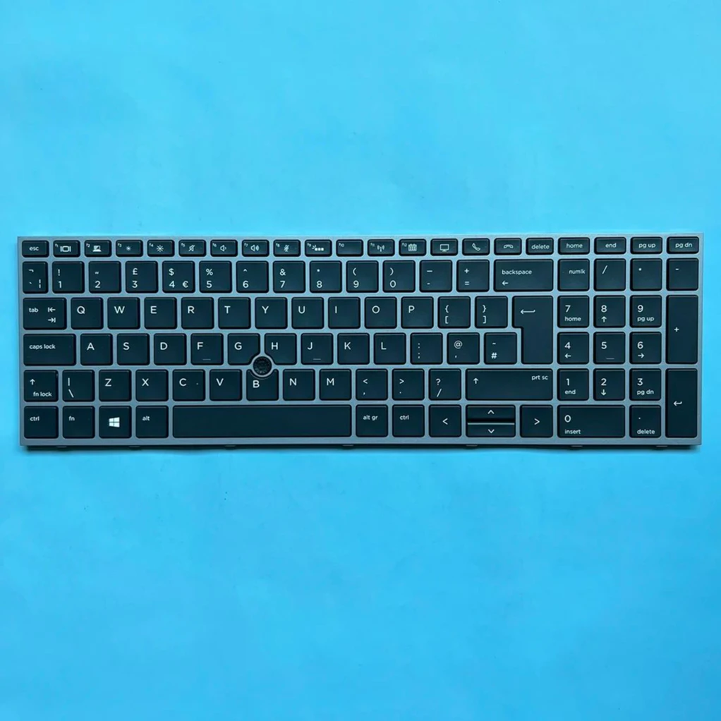 Imagem -02 - Xin-sp-la-uk-cf-po-fr-fr Teclado Portátil Retroiluminado para hp Zbook 15 g5 15 g6 17 g5 17 g6 com Ponteiro