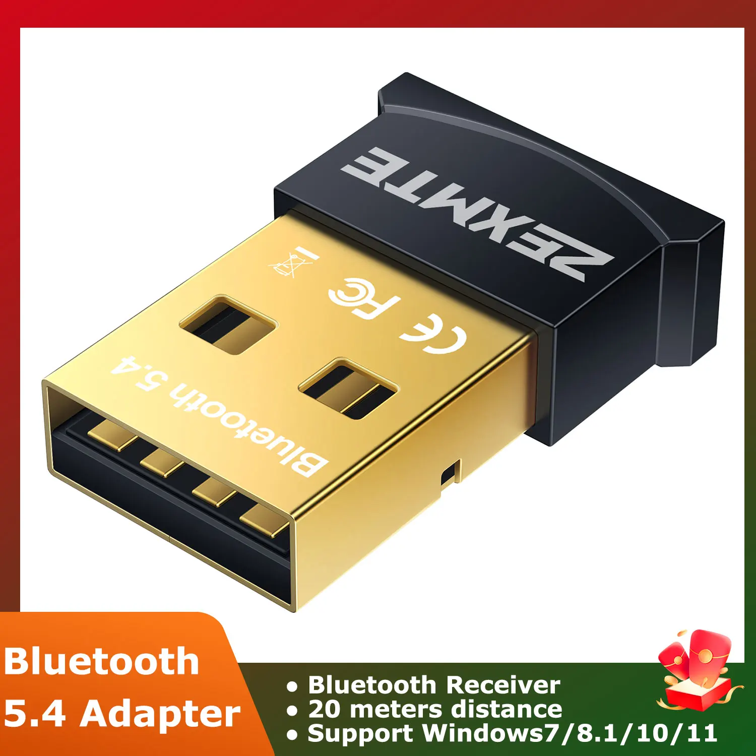 

USB Bluetooth 5.4 Adapter Transmitter for PC Wireless Speaker Mouse Keyboard Audio Receiver Transmitter adaptador