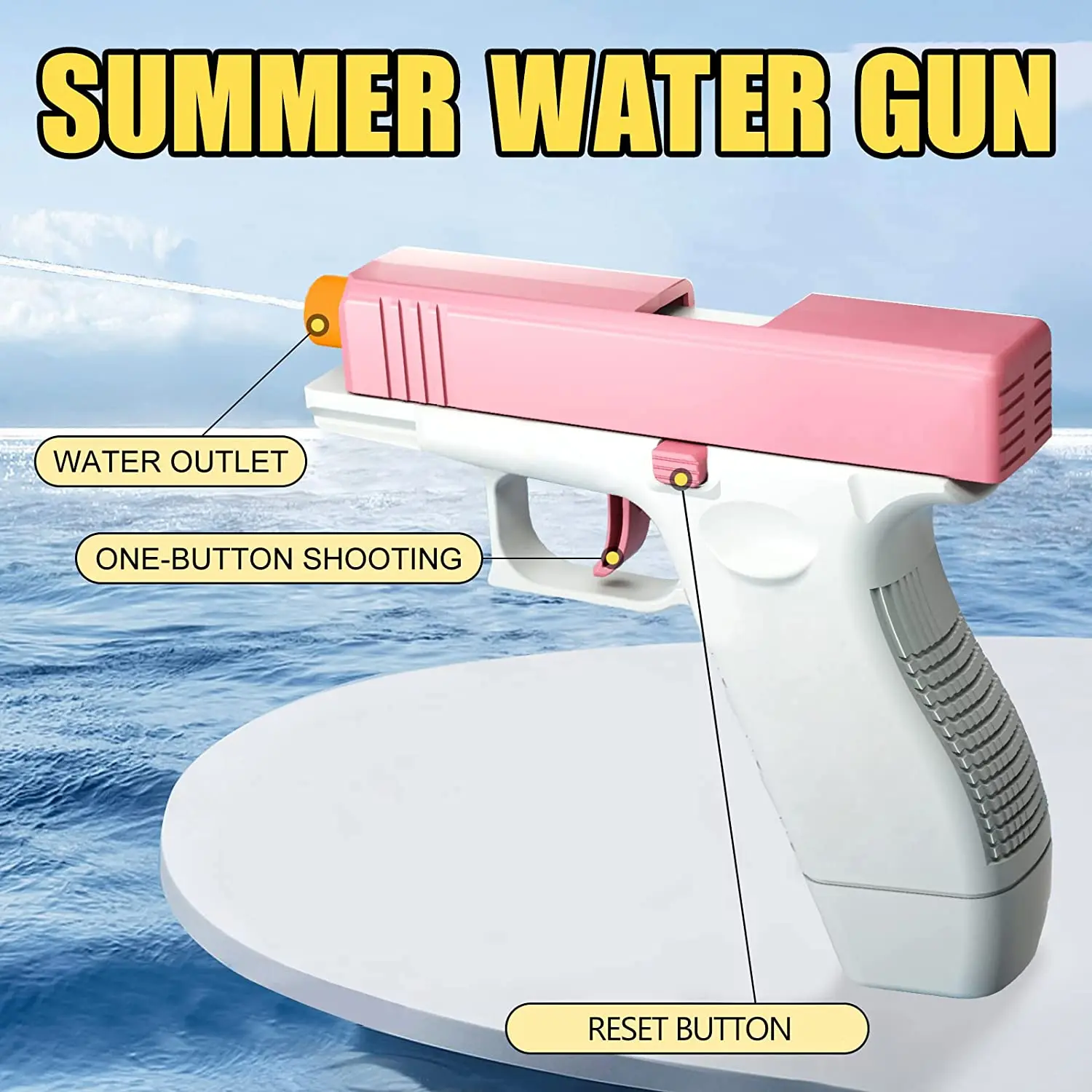 Summer Electric Water Gun Toys Bursts Children High-pressure Strong Charging Energy Water Automatic Water Spray Children Toy Gun