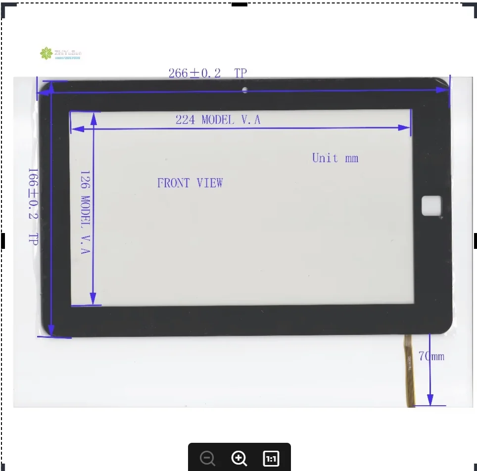 

ZhiYuSun TW1838D 10.1inch touch screen panel for radio car 226*166 226mm*166mm FreeShipping Tablet PC