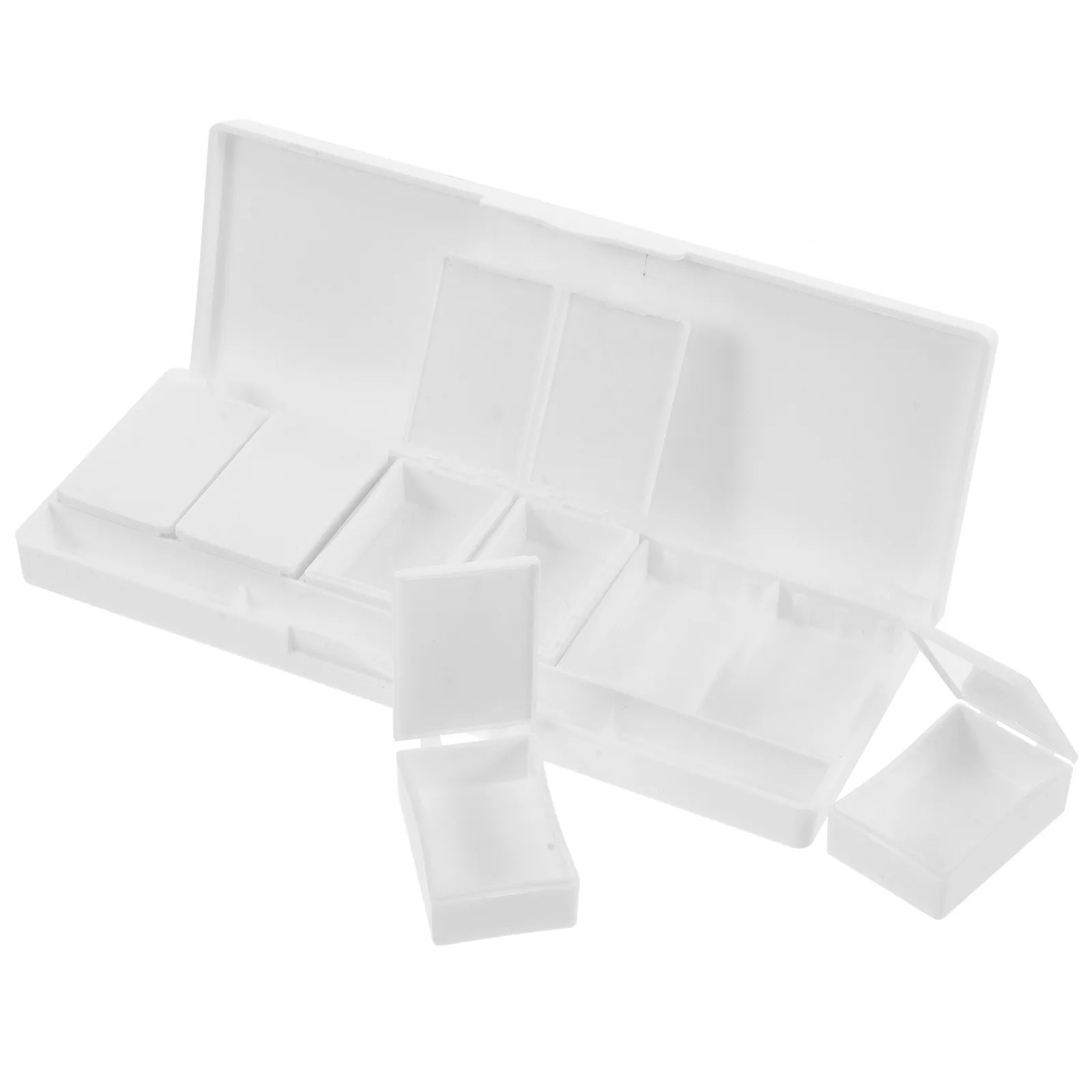 

Пустая 6-секционная палетка для теней, портативный кейс для макияжа, съемные отсеки, для хранения гель-лаков, красок для тела, акварели, для путешествий