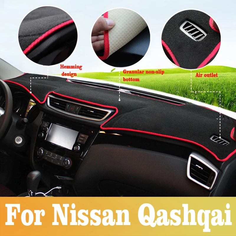 For Nissan Qashqai J11 2014-2016 2017 2018 2019 2020 Car Dashboard Cover Dash Mat Sun Shade Instrume Panel Carpets Accessories