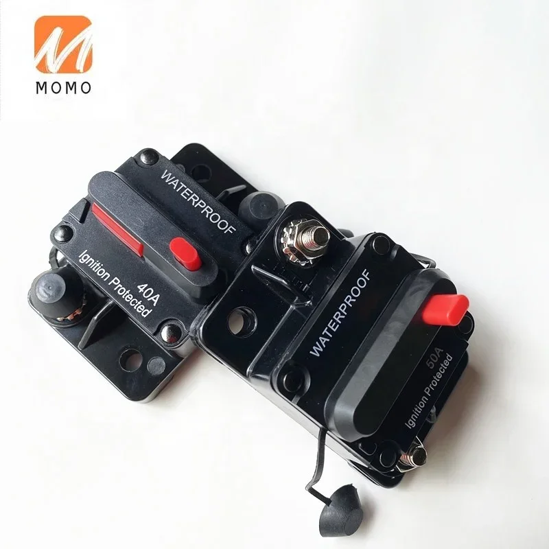 40A 50A 60A 70A 80A 100A 150A 200A 250A 300A  Circuit Breaker DC Car Audio Inline Circuit Breaker Fuse Holder  Waterproof