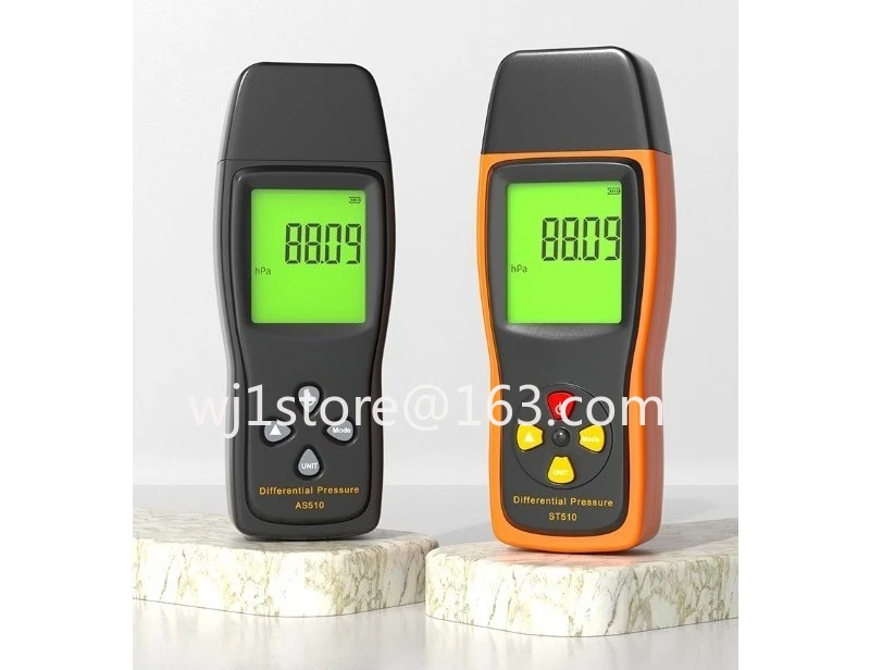 Digital differential  gauge, high-precision micro differential pressure meter, digital manometer, negative pressure gauge tester