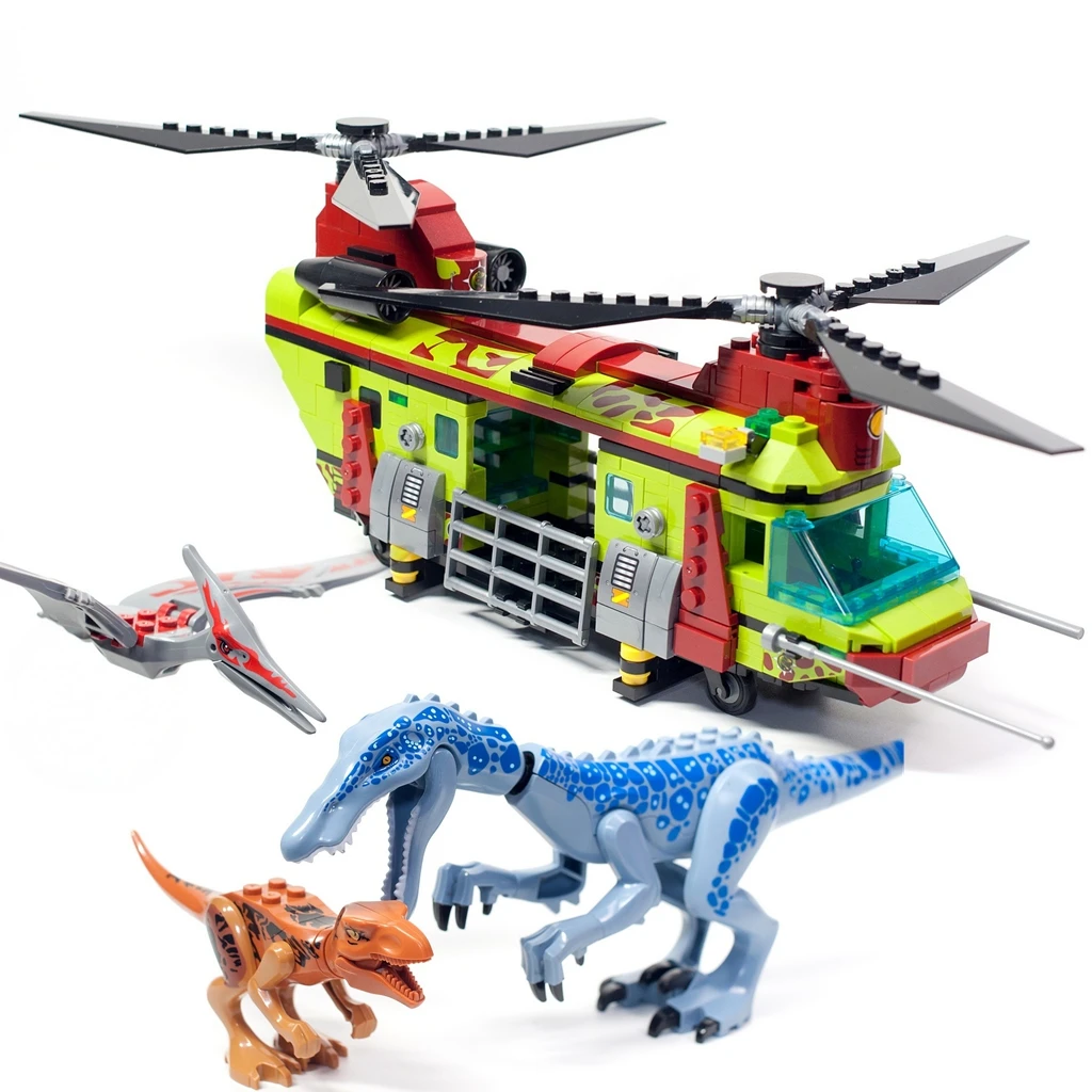 Moc Jurassic Dinosaur Alive Ship Toys Bouwsteen Ontsnapping uit de oceaan Mosasaurus Montagestenen Educatieve sets Kinderen Cadeau
