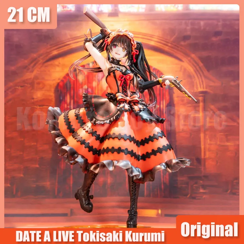 

21cm Taito Date A Live Anime Figure Tokisaki Kurumi Action Figurine Pvc Statue Decoration Collectble Doll Toys For Children Gift