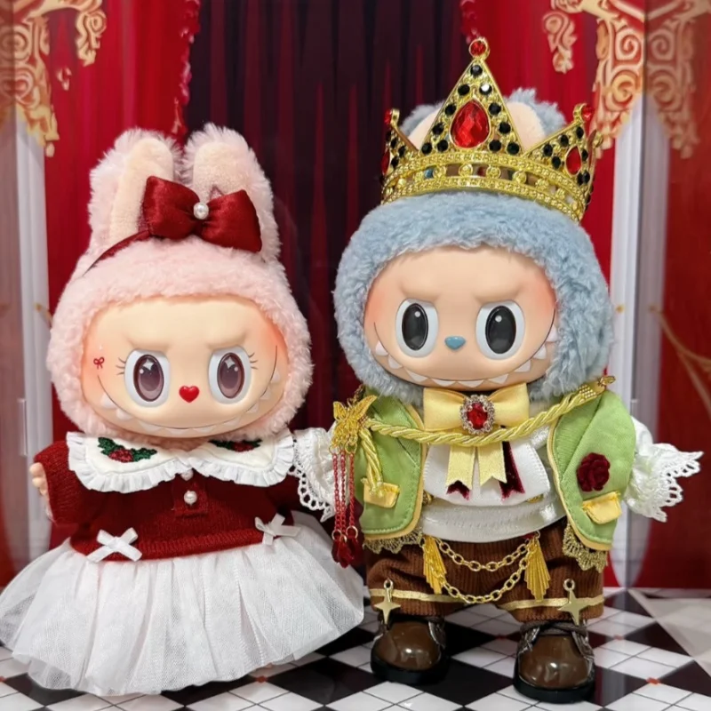 

15cm/17cm Labubu Doll'S Clothes Outfit Accessories For Labubu Idol Dolls The Crown Prince Clothing Set Diy Toy Christmas Gift