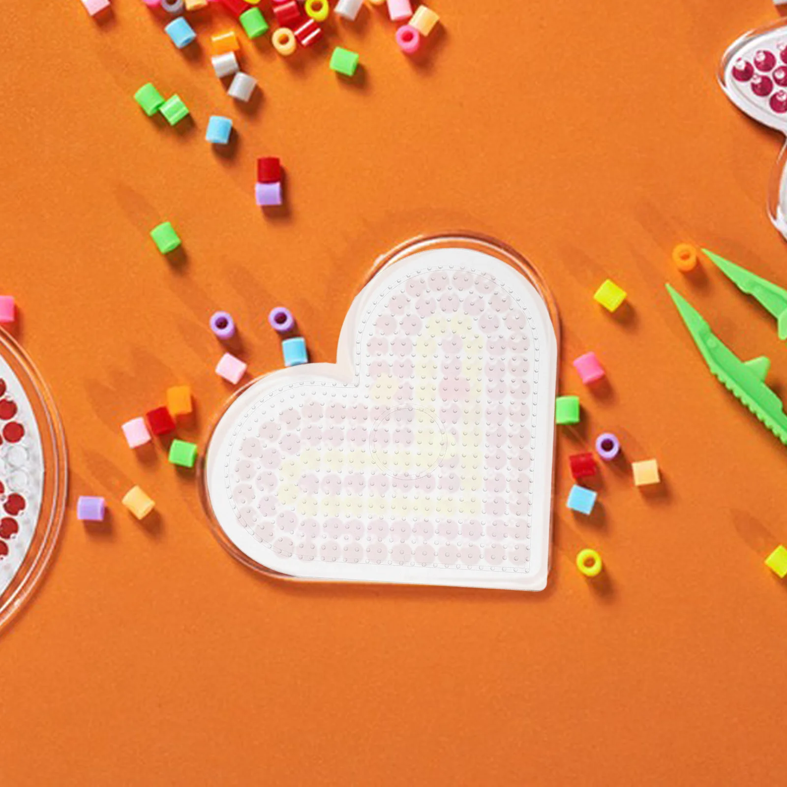 

2pcs 5mm Pindou Templates Clear Beading Board DIY Pegboards Craft Tools Jewelry Making Fuse Beads Boards Set Plastic