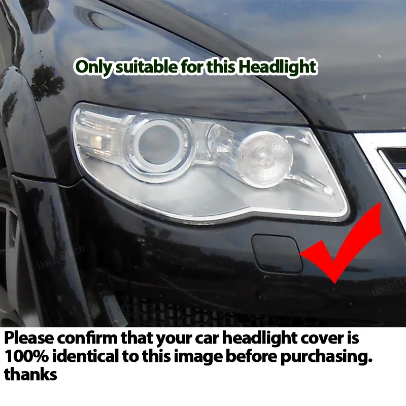 Car Auto Shell Headlamp Lampshade Shell Cover Transparent Front Headlight Lens Cover For Volkswagen VW Touareg 7L facelift 06-10