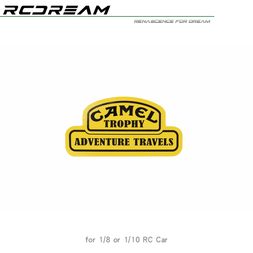 

Waterproof Camel Yellow Sticker Decoration for 1/10 RC Crawler Car TRX4 Defender Ford Bronco AXIAL SCX10 RC4WD D90 Sport Jeep