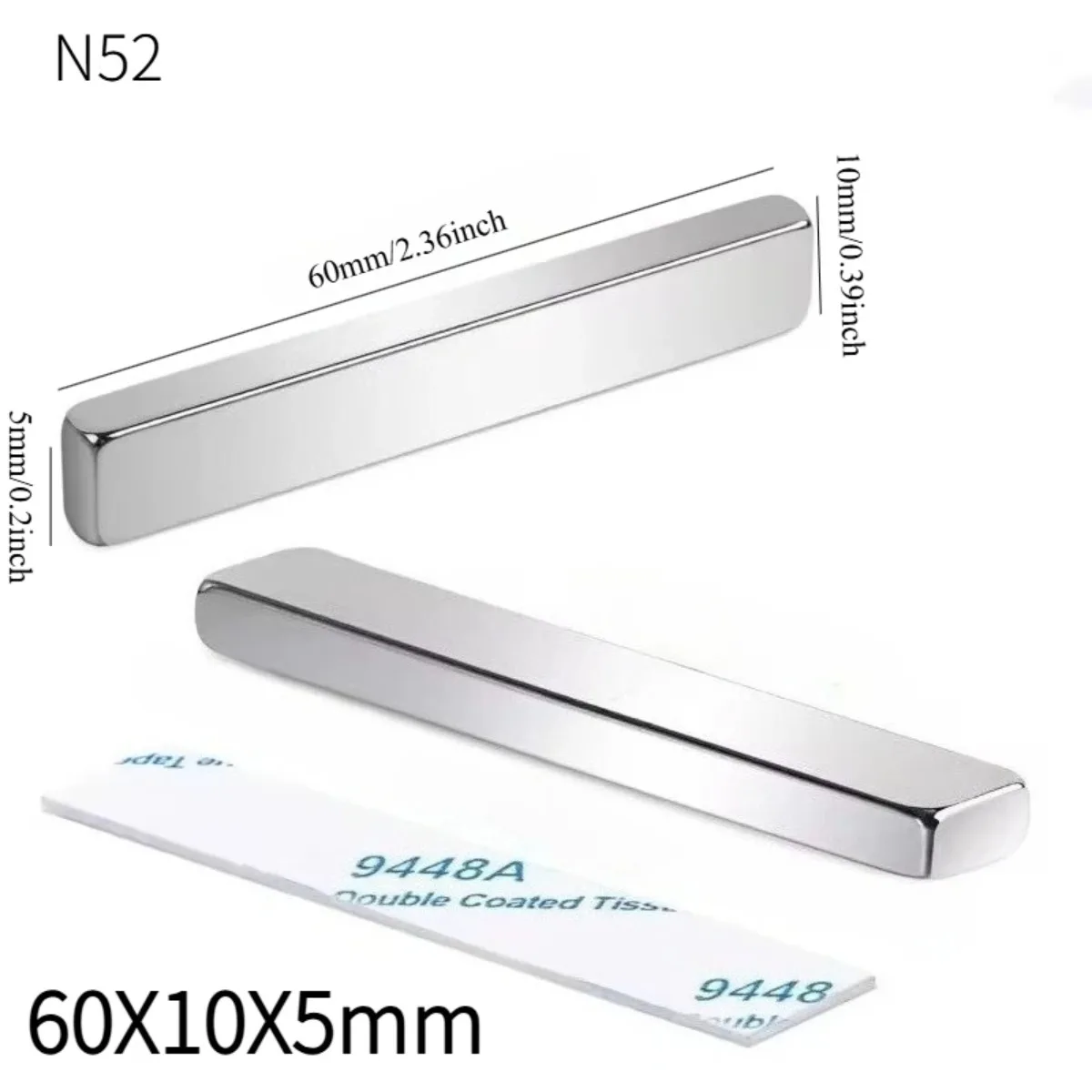 N52 60X10X5 Neodymi… - image