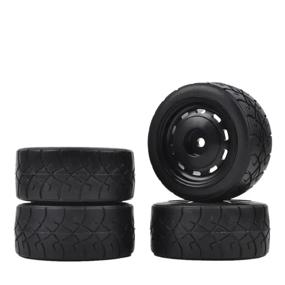 Pneus de aro de rodas de liga de alumínio 4 unidades para chassi Tamiya Mini M03 M04 M05 M06 SW01