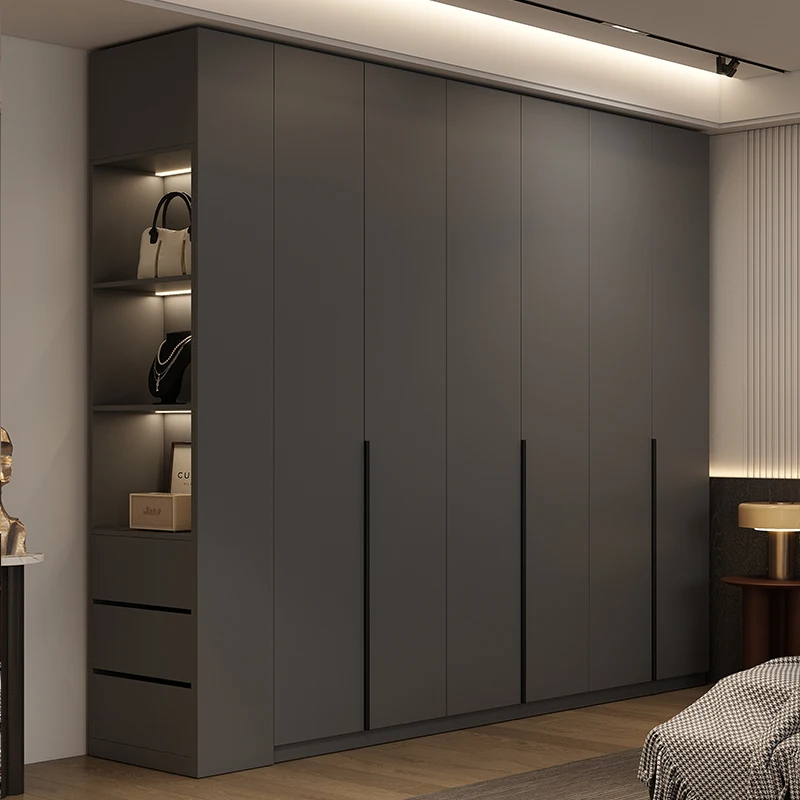 

Modern Nordic Doors Storage Wardrobes Multilayer Support Room Wardrobes Open Open Shelf Closets Guarda Roupas Bedroom Furniture