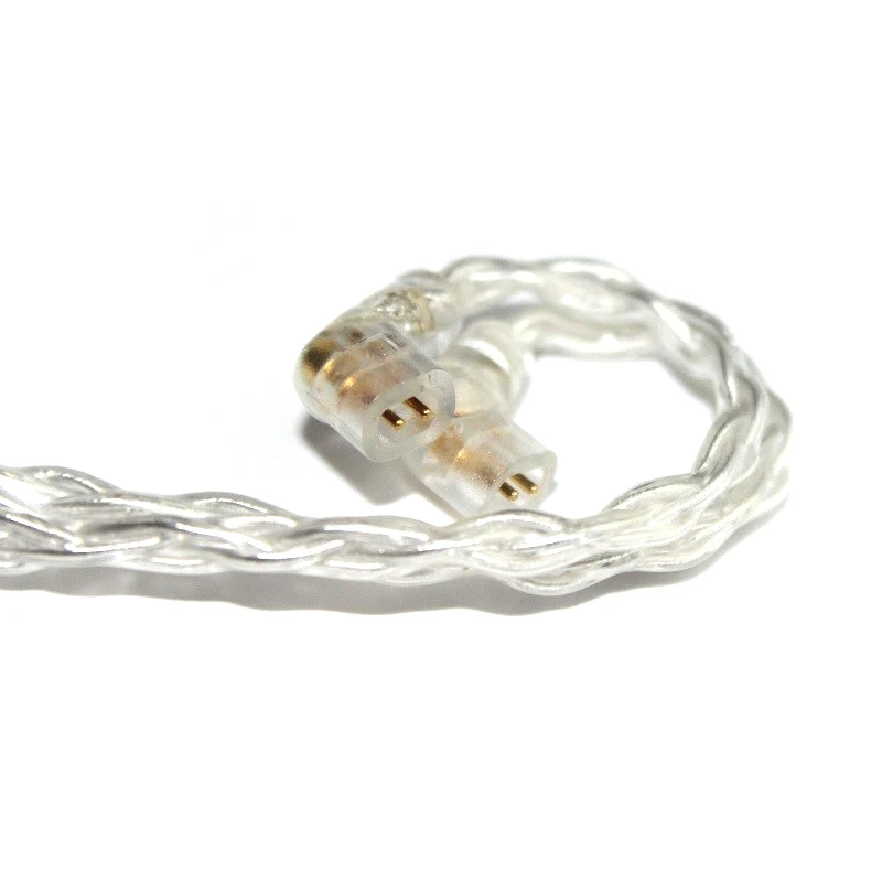 4.4mm Balance 8 Core cable for TRN BA15 VXPRO TA2 BA8 V90s X7 Cable with MIC Earphones OCC Silver Plated Upgrade 2.5