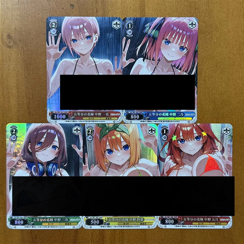 

Diy The Quintessential Quintuplets Self Control Collect Signature Trading Флэш-карта Аниме Мультфильм Позолоченная подпись 63*88 мм
