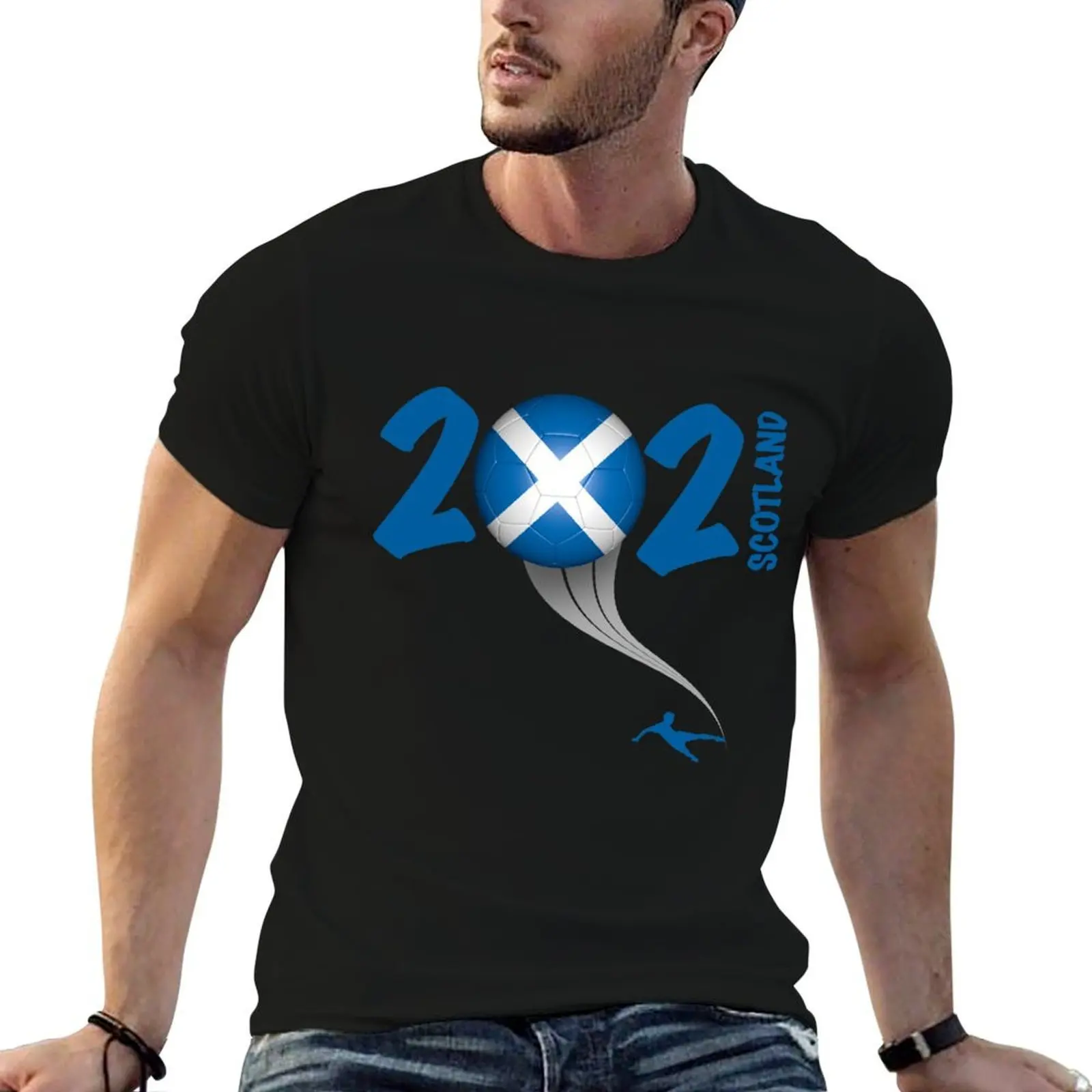 

Scotland Euro Soccer 2021 logo T-Shirt t shirts for man graphic vintage t shirts for man pack cotton T-Shirt