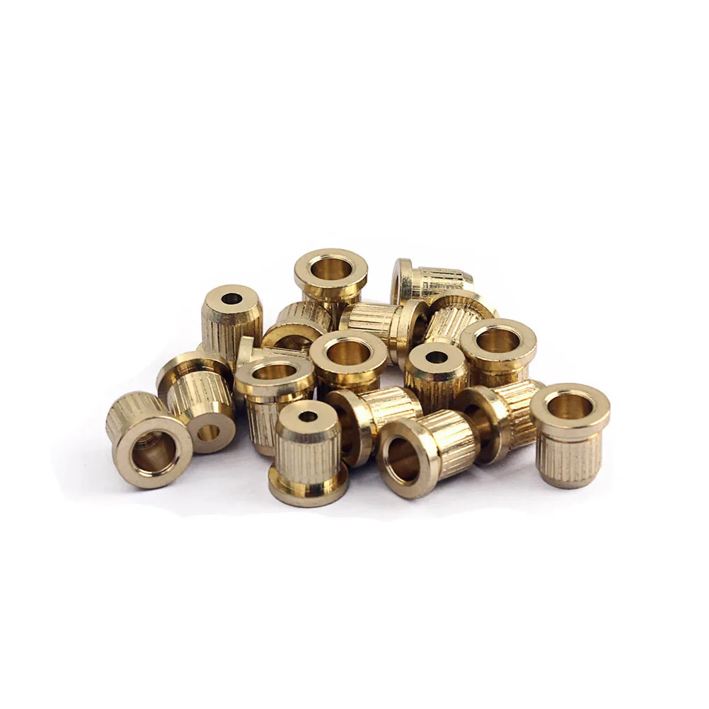 

18Pcs Gold Metal String Ferrules for Electric Guitar Replacement Set Mounting Ferrule Accessories for Improved Sound