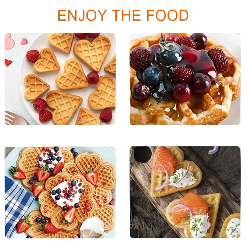 New 2023 Love Heart Shaped Eggette Machine Non-Stick Bakeware Electric grill Crepe electric waffle maker Dessert Sausage 1000W