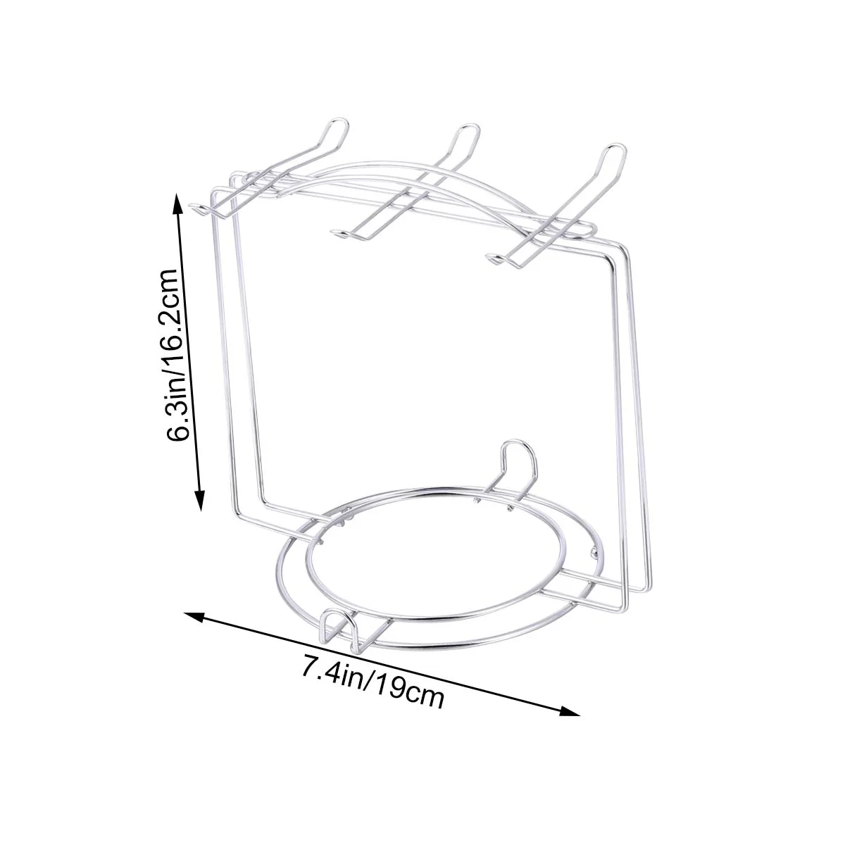 Tea Cup Holder Display Espresso Cups Organizer Coffee Mug Rack Counter Shelf Office
