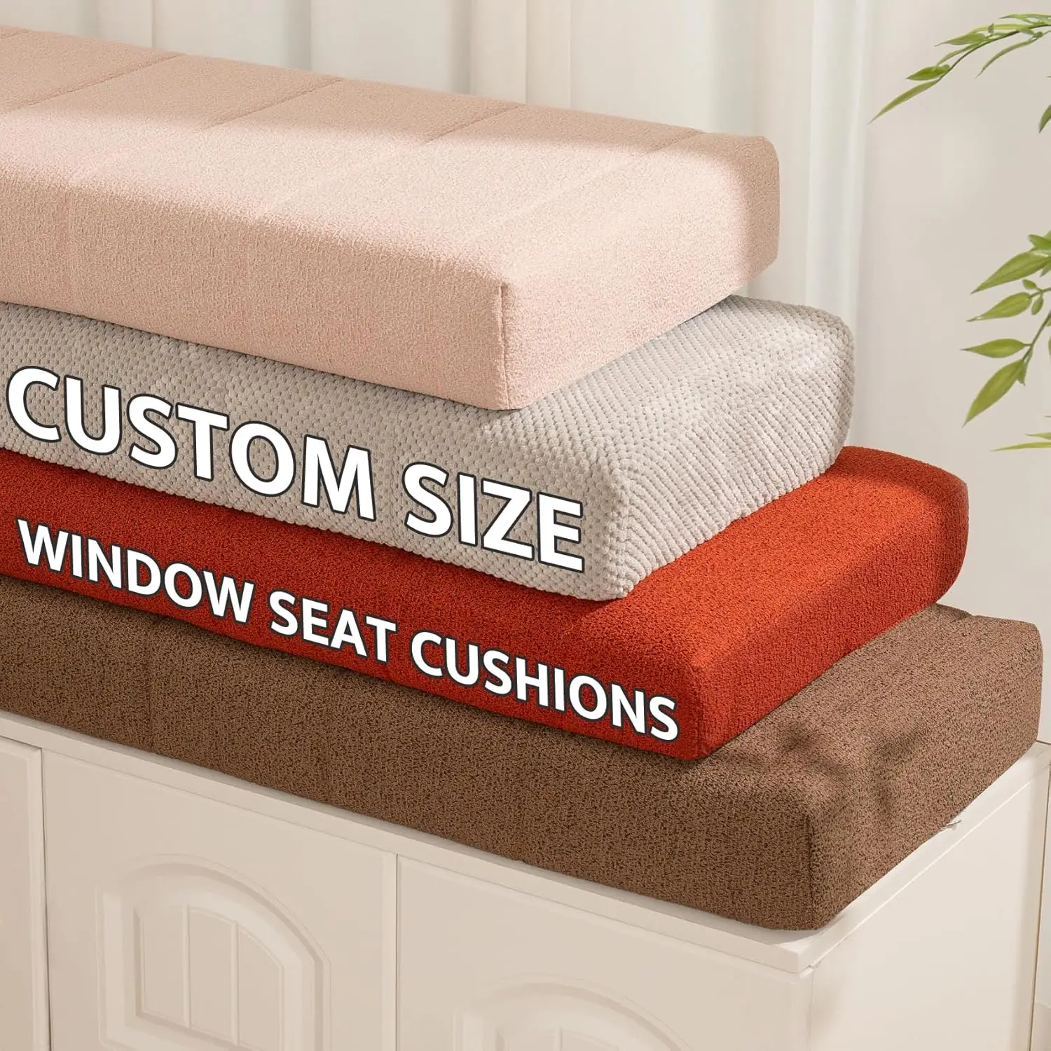 

Customized Teddy Sponge Windowsill Cushion 4.5/6.5/9.5 Cm High-Density Sponge Cushion Waterproof Non-Slip Cushion Sofa Cushions