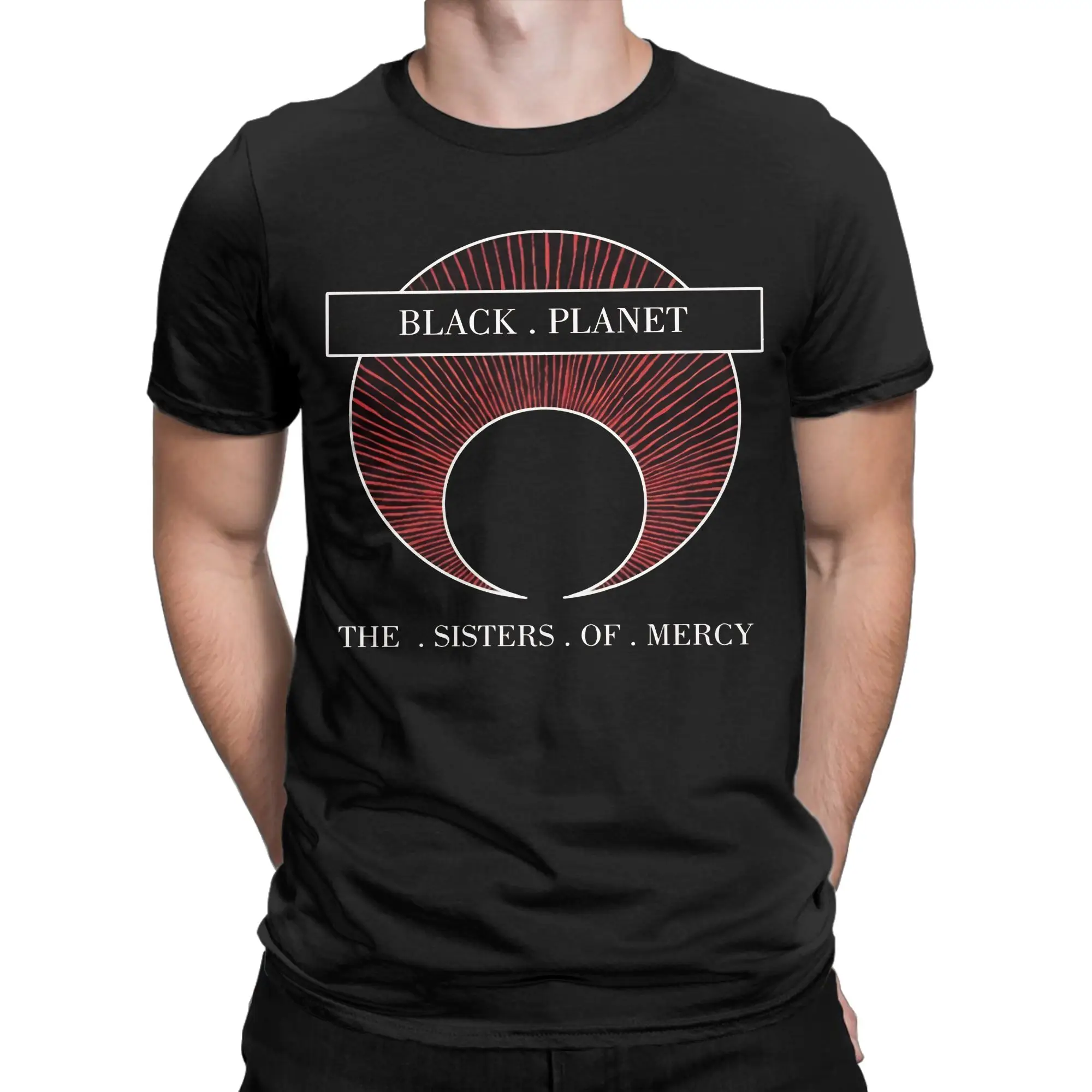 Dark Planet Art Novelty T-shirt 100% coton The Sisters Of Mercy Tops Tees pour hommes