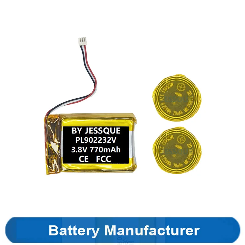 

Аккумулятор 0.259Wh 1254 + 770mAh PL902232V 241031 2.93Wh для Jabra Elite 85t, игровых наушников, Airpods, гарнитуры, зарядного кейса, повербанка